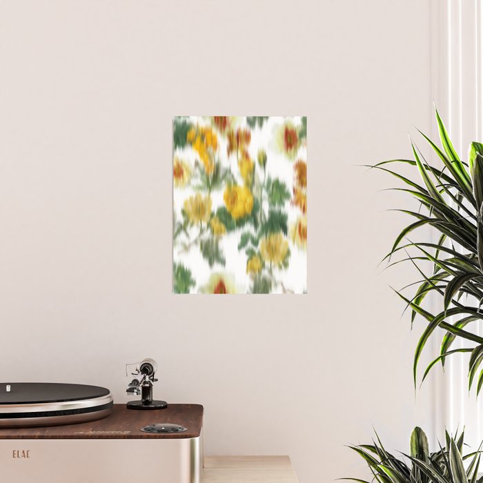 seamless pattern abstract texture background flowers Poster Gallery Image 2