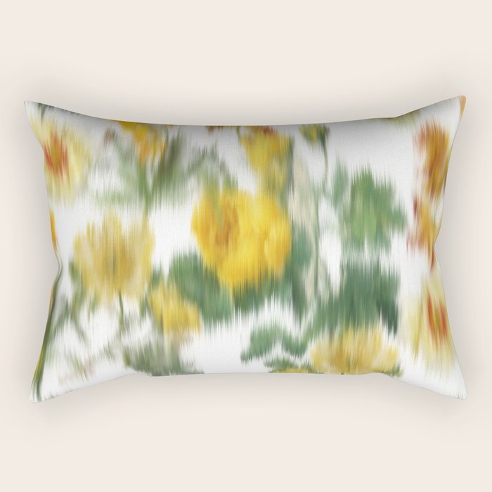 seamless pattern abstract texture background flowers Rectangular Pillow Gallery Image 1
