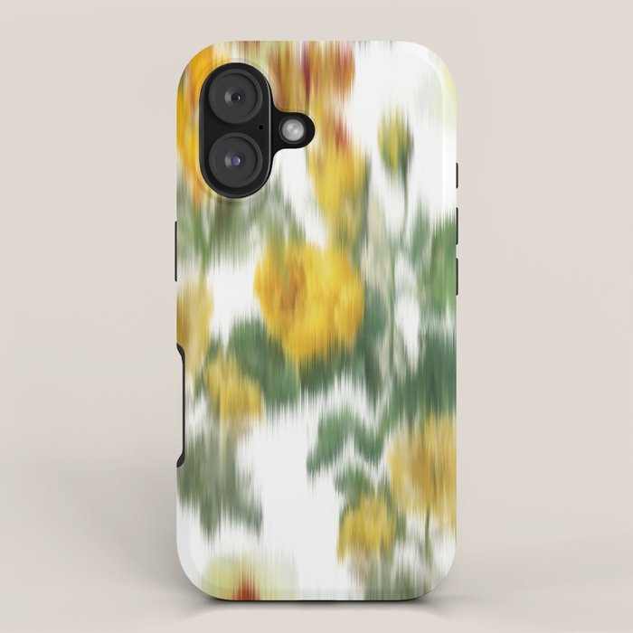 seamless pattern abstract texture background flowers iPhone Case Gallery Image 1