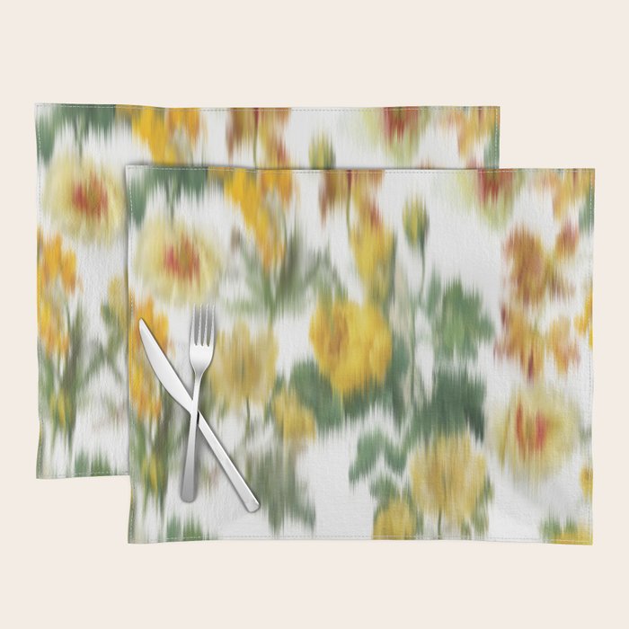seamless pattern abstract texture background flowers Placemat Gallery Image 1