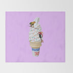 sweet shred purple Throw Blanket Gallery Image 2