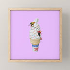 sweet shred purple Mini Art Print Gallery Image 1