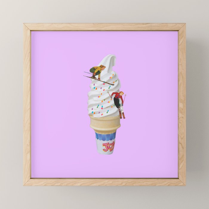 sweet shred purple Mini Art Print Gallery Image 1