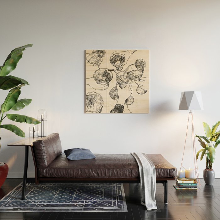 Cheers Wood Wall Art Gallery Image 2