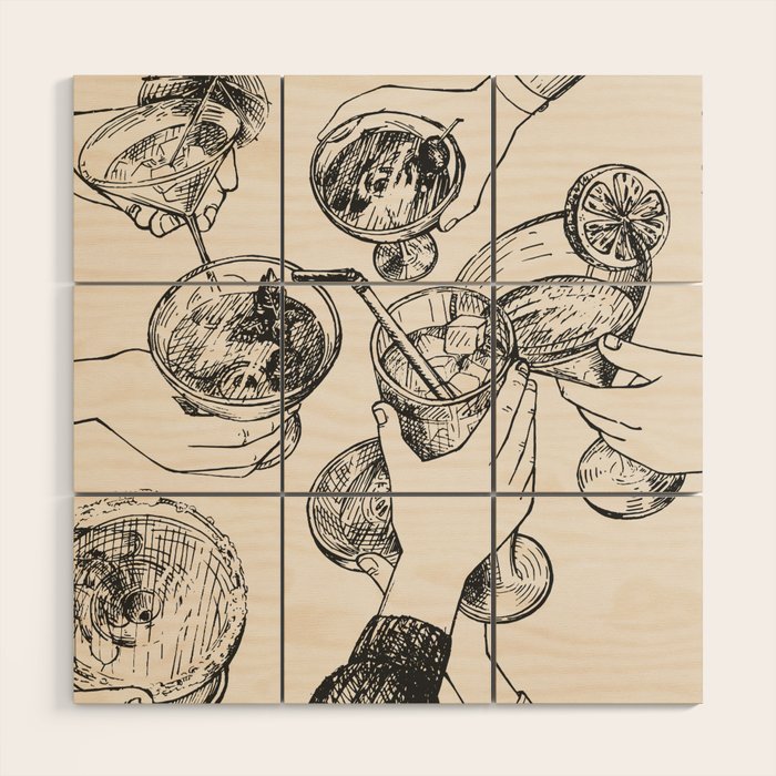 Cheers Wood Wall Art Gallery Image 1