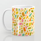 Terrazzo Print in Cream Coffee Mug Gallery Image 3