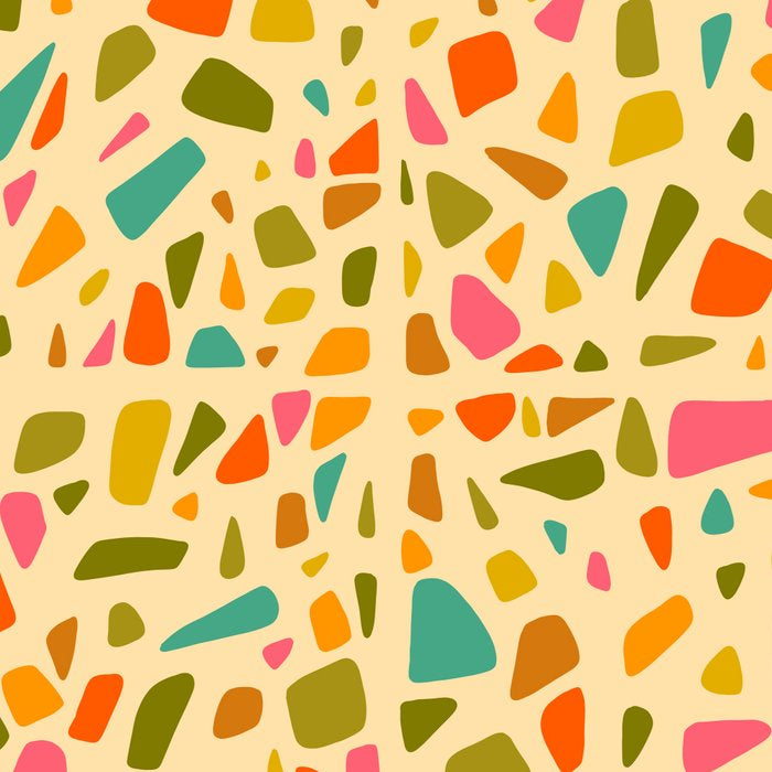 Terrazzo Print in Cream Coffee Mug Gallery Image 2