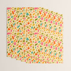 Terrazzo Print in Cream Wrapping Paper Gallery Image 3