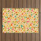 Terrazzo Print in Cream Outdoor Rug Gallery Image 1