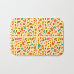 Terrazzo Print in Cream Bath Mat Gallery Image 1