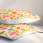 Terrazzo Print in Cream Pillow Sham Gallery Image 3