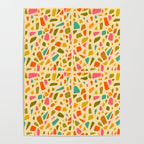 Terrazzo Print in Cream Poster Gallery Image 4