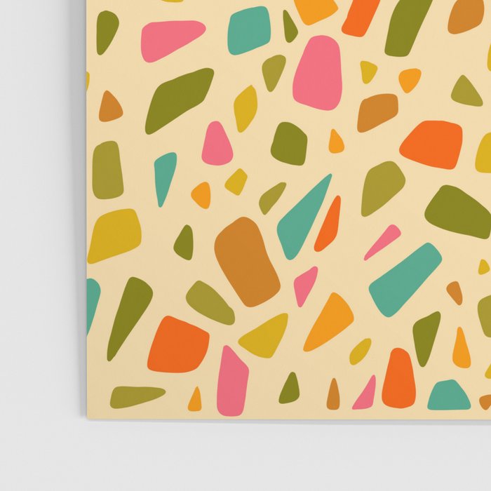 Terrazzo Print in Cream Poster Gallery Image 3