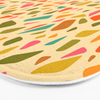 Terrazzo Print in Cream Bath Mat Gallery Image 3
