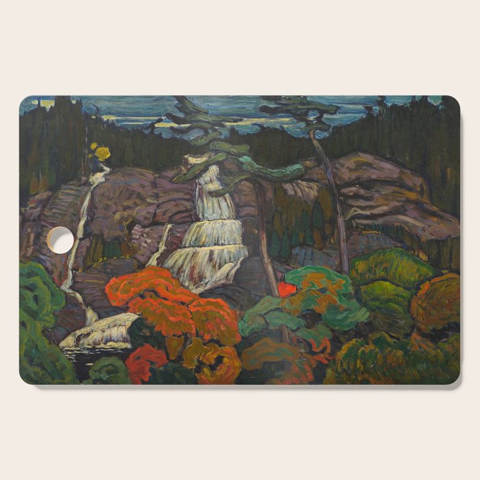 J.E.H. Macdonald Algoma Waterfall, 1920, McMichael Canadian Art Collection Cutting Board Gallery Image 1