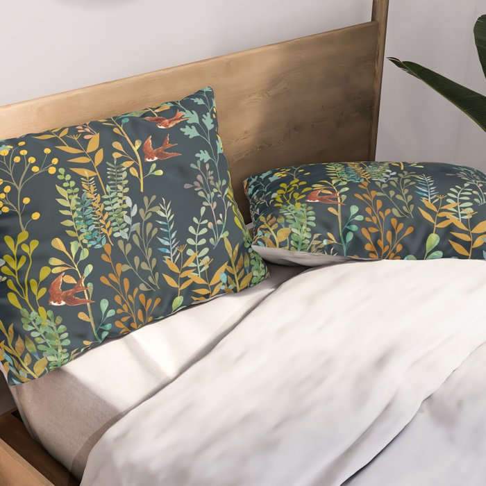 The Wild Garden Night Pillow Sham Gallery Image 2