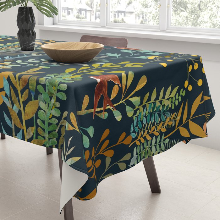 The Wild Garden Night Tablecloth Gallery Image 3