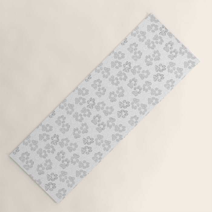 Puppy Paw Prints Yoga Mat Gallery Image 1