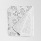 Puppy Paw Prints Throw Blanket Gallery Image 3