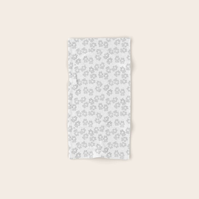 Puppy Paw Prints Bath Towel Gallery Image 1