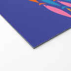 Fish Stripe Colorful Vivid Minimal Mid Century Modern Ocean Pattern on Blue Welcome Mat Gallery Image 2