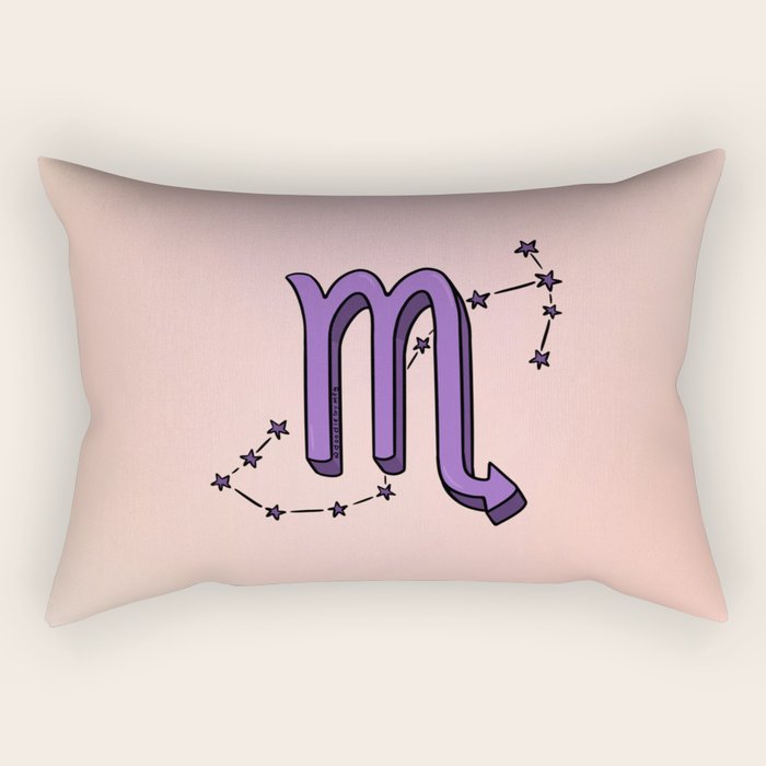 Scorpio Symbol Rectangular Pillow Gallery Image 2
