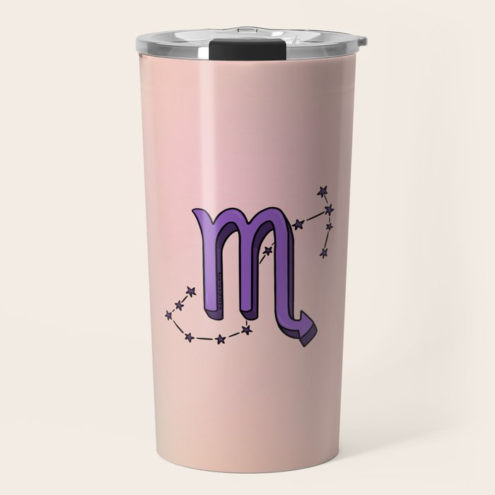 Scorpio Symbol Travel Mug Gallery Image 1
