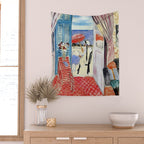 Henri Matisse Woman at The Open Window Painting Wall Tapestry Gallery Image 2