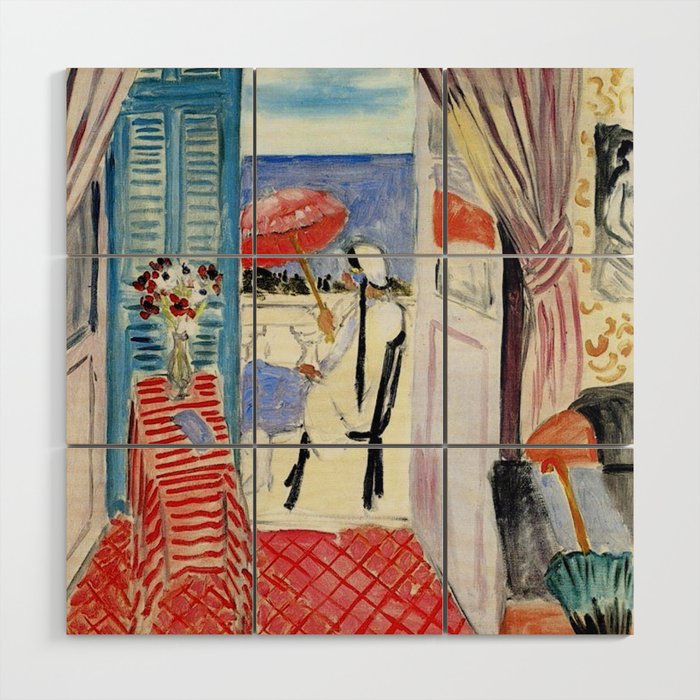 Henri Matisse Woman at The Open Window Painting Wood Wall Art Gallery Image 1