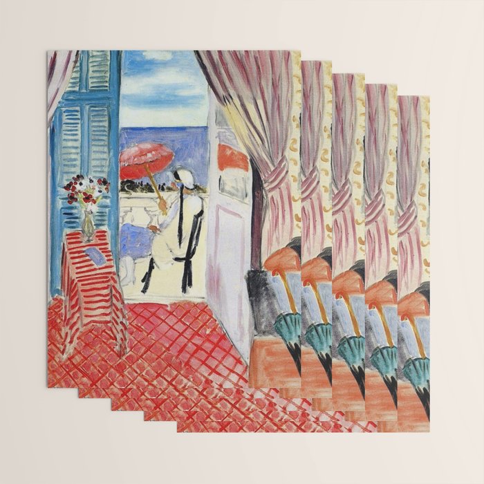 Henri Matisse Woman at The Open Window Painting Wrapping Paper Gallery Image 3