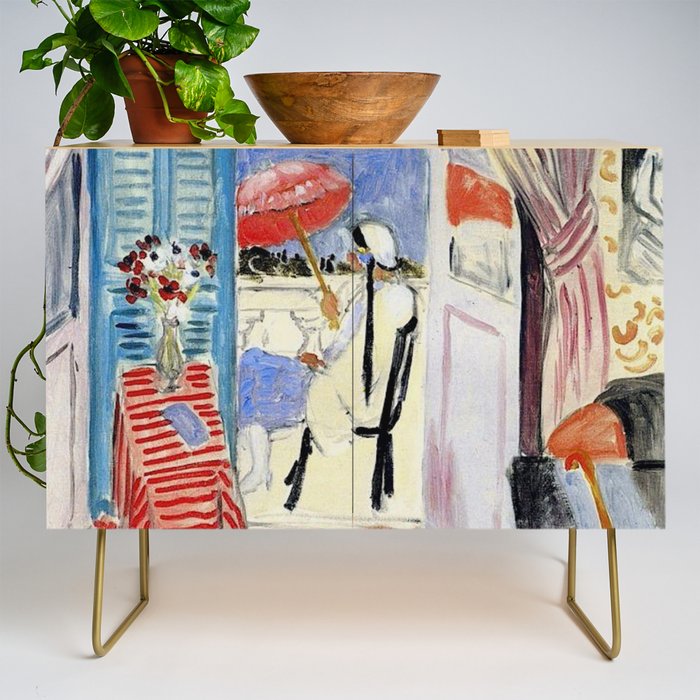 Henri Matisse Woman at The Open Window Painting Credenza Gallery Image 1