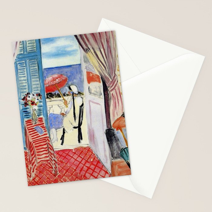 Henri Matisse Woman at The Open Window Painting Stationery Card Gallery Image 2