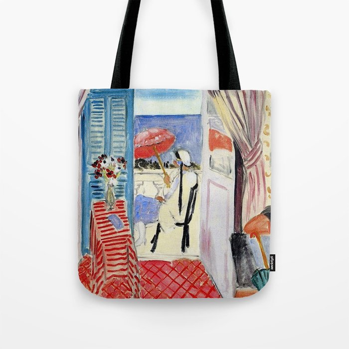 Henri Matisse Woman at The Open Window Painting Tote Bag Gallery Image 1