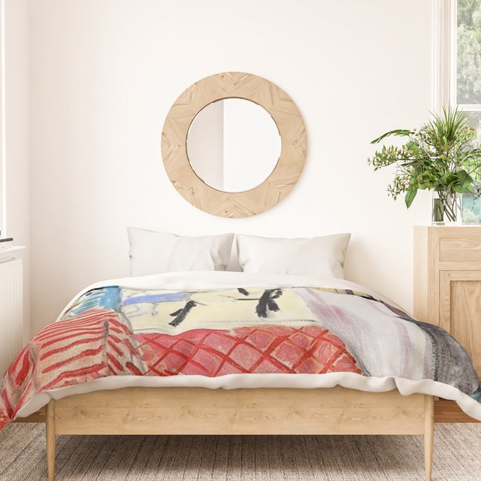 Henri Matisse Woman at The Open Window Painting Duvet Cover Gallery Image 3
