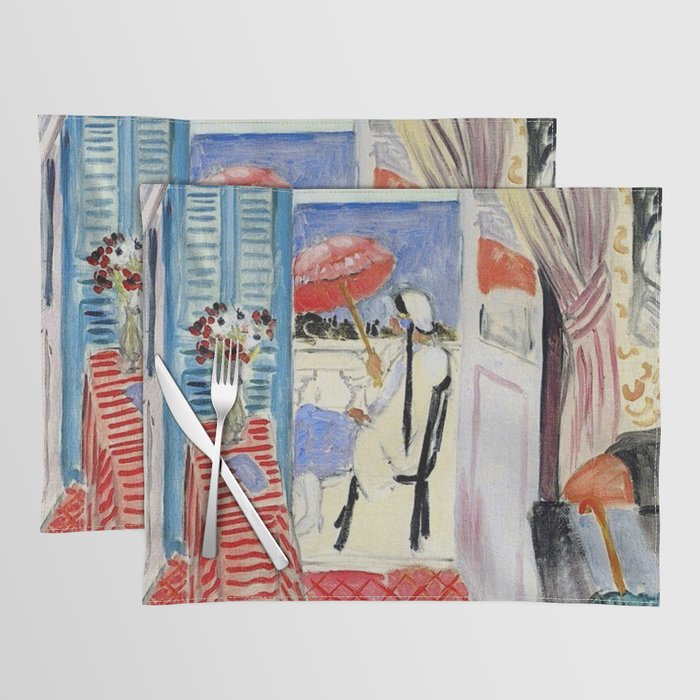 Henri Matisse Woman at The Open Window Painting Placemat Gallery Image 1