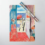 Henri Matisse Woman at The Open Window Painting Wrapping Paper Gallery Image 1