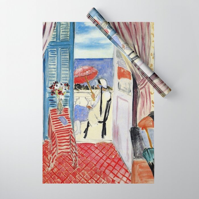 Henri Matisse Woman at The Open Window Painting Wrapping Paper Gallery Image 1