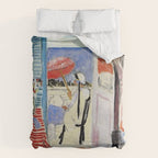 Henri Matisse Woman at The Open Window Painting Duvet Cover Gallery Image 6