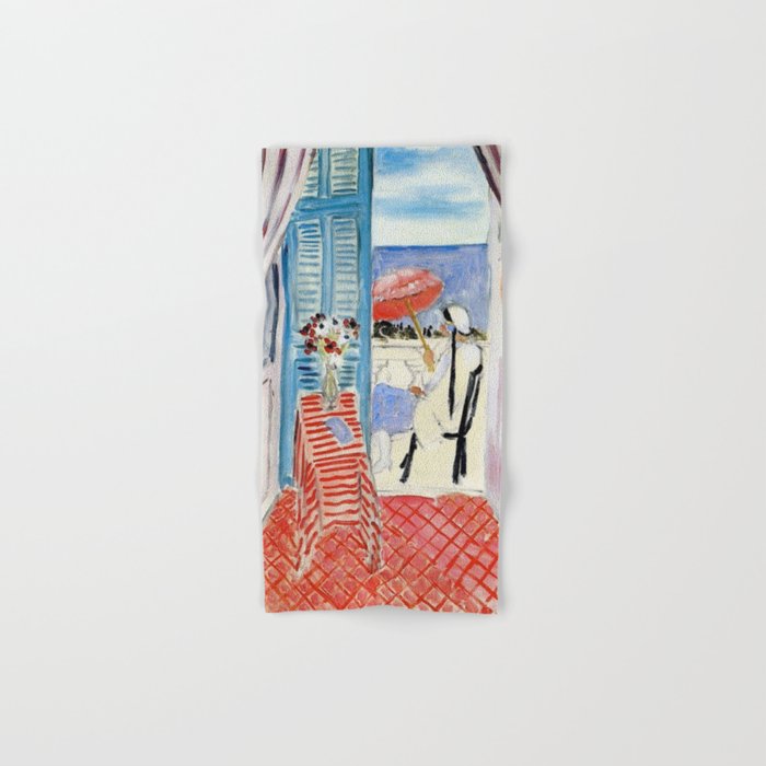 Henri Matisse Woman at The Open Window Painting Bath Towel Gallery Image 1