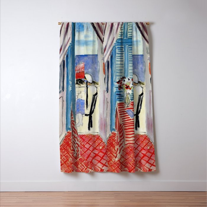 Henri Matisse Woman at The Open Window Painting Window Curtain Gallery Image 3