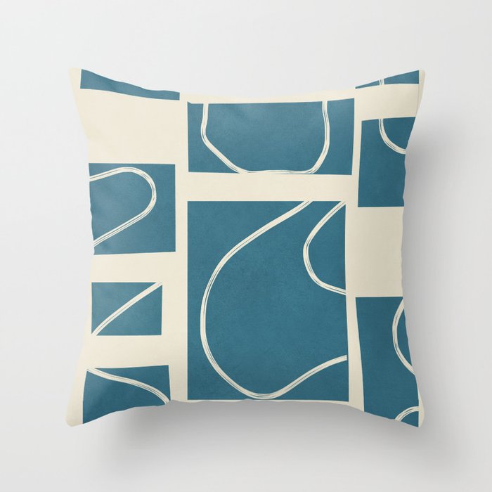 Abstract Pathways 3 Throw Pillow Gallery Image 1