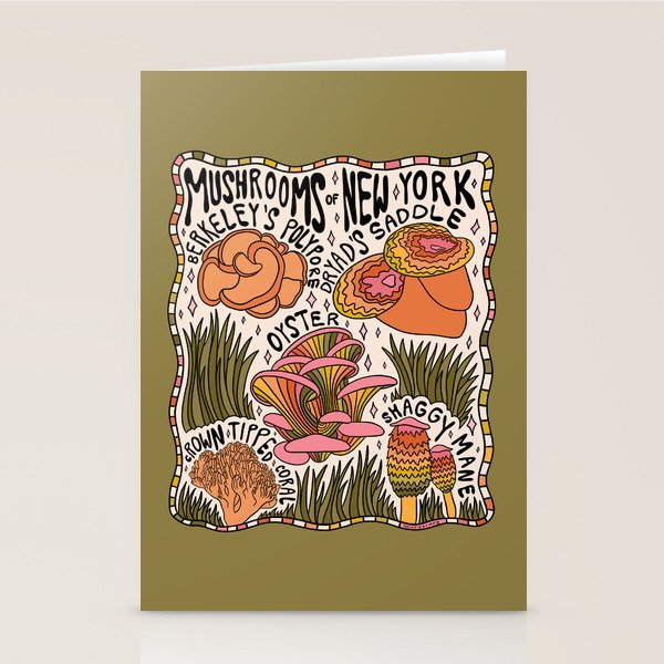 Mushrooms of New York Stationery Card Gallery Image 2