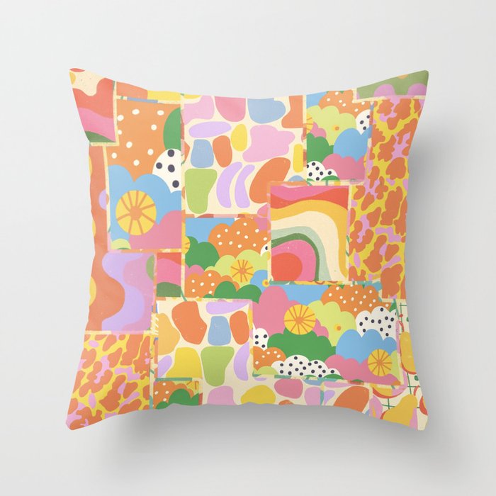 Patchwork#2 Throw Pillow Gallery Image 6