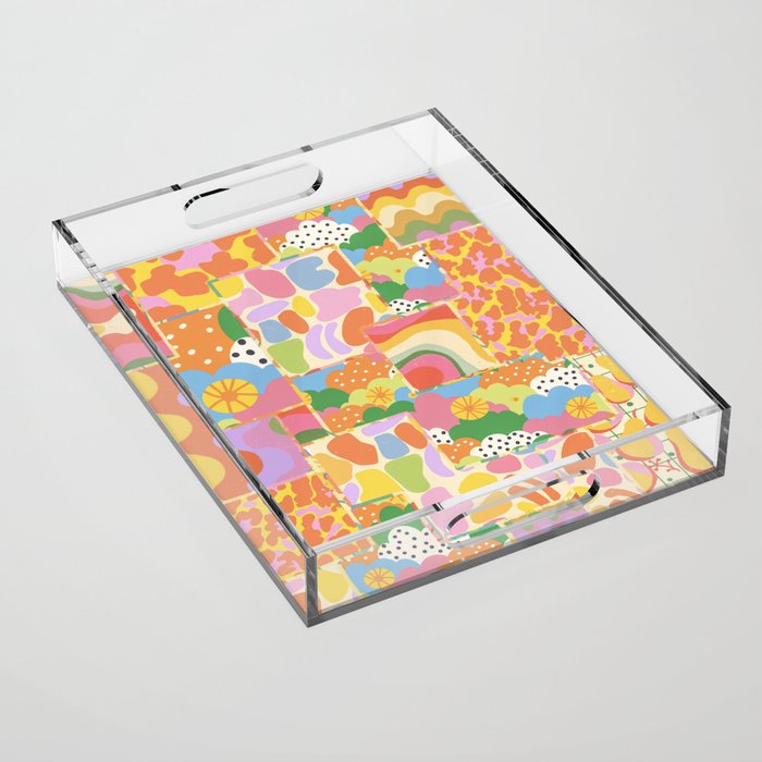Patchwork#2 Acrylic Tray Gallery Image 1