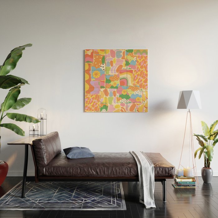 Patchwork#2 Wood Wall Art Gallery Image 2