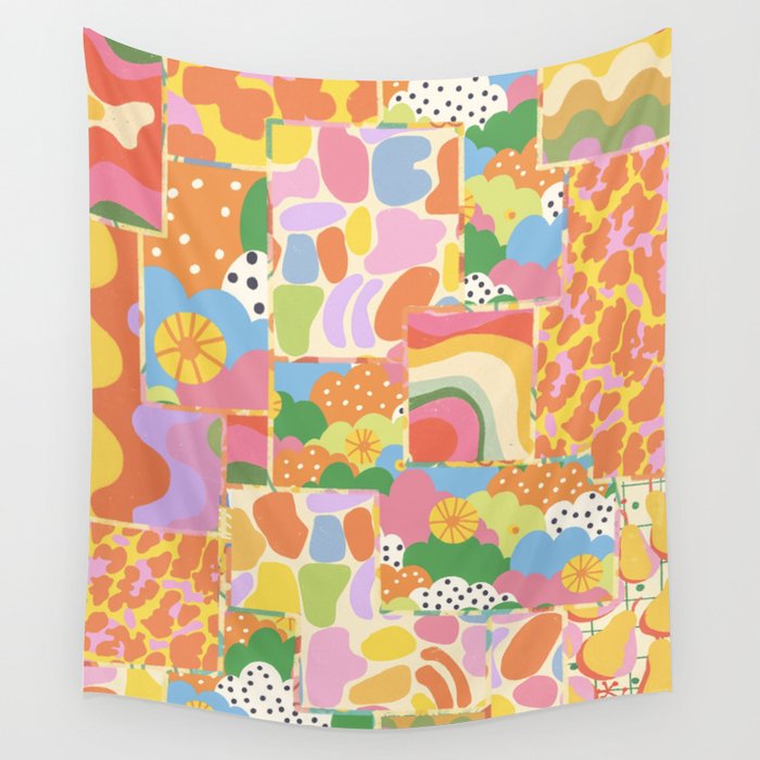 Patchwork#2 Wall Tapestry Gallery Image 4