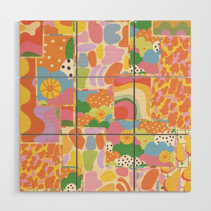 Patchwork#2 Wood Wall Art Gallery Image 1