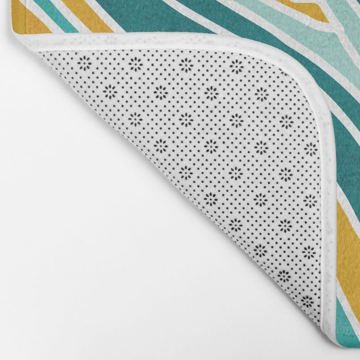 Colorful Summer Stripes Bath Mat Gallery Image 2