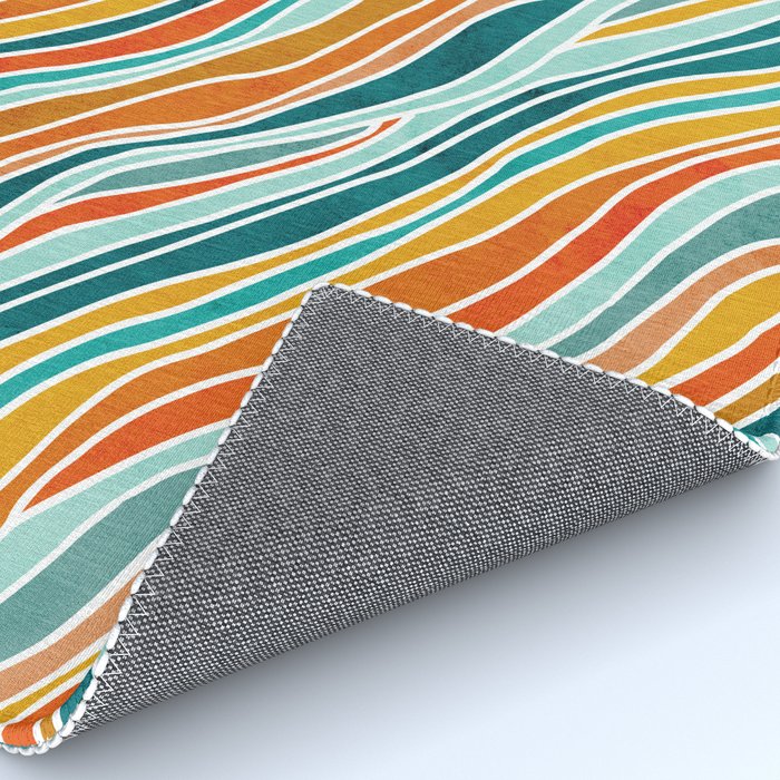 Colorful Summer Stripes Rug Gallery Image 4