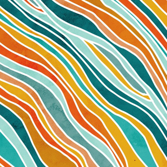 Colorful Summer Stripes Coffee Mug Gallery Image 2